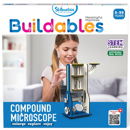 Skillmatics Buildables Compound Microscope - Kids Build This to Learn Refraction