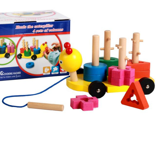 Caterpillar Fun & Learn Wooden Pull Toy